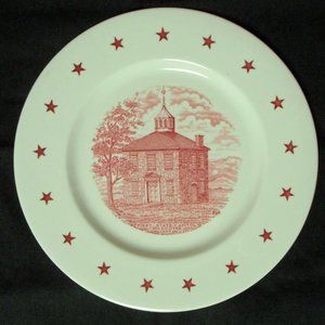 Vintage 10.5" State Commemorative Plate Ohio Sesquicentennial 1953 Walker China